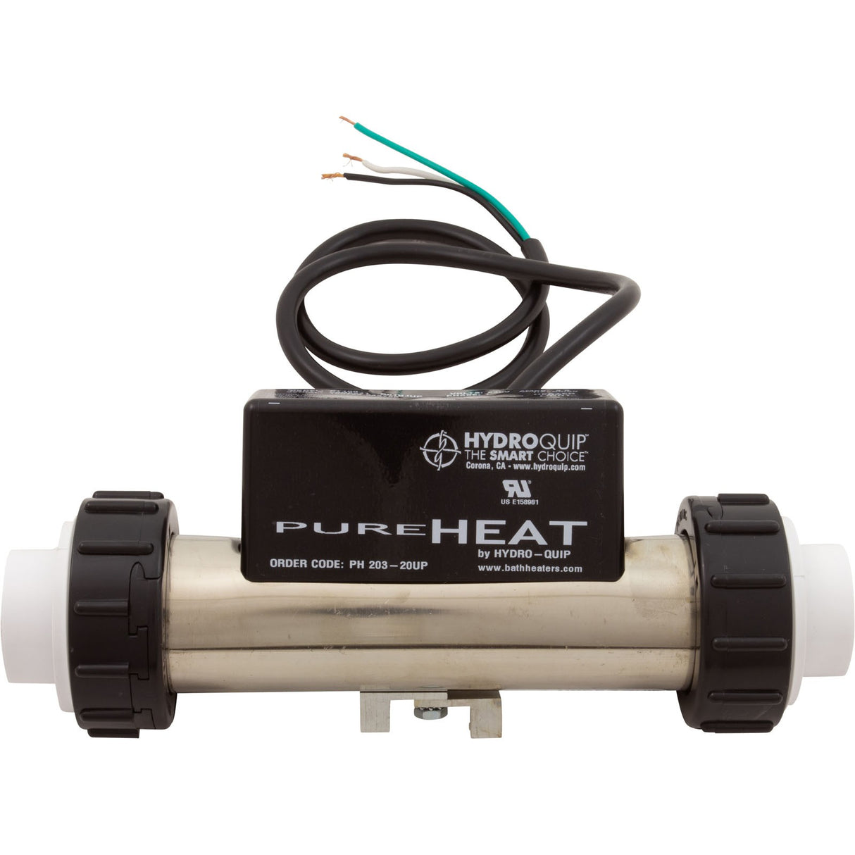 Heater, Bath, HQ Heat Master, In-Line PH203-20UP, 2.0kW, 1" : PH203-20UP
