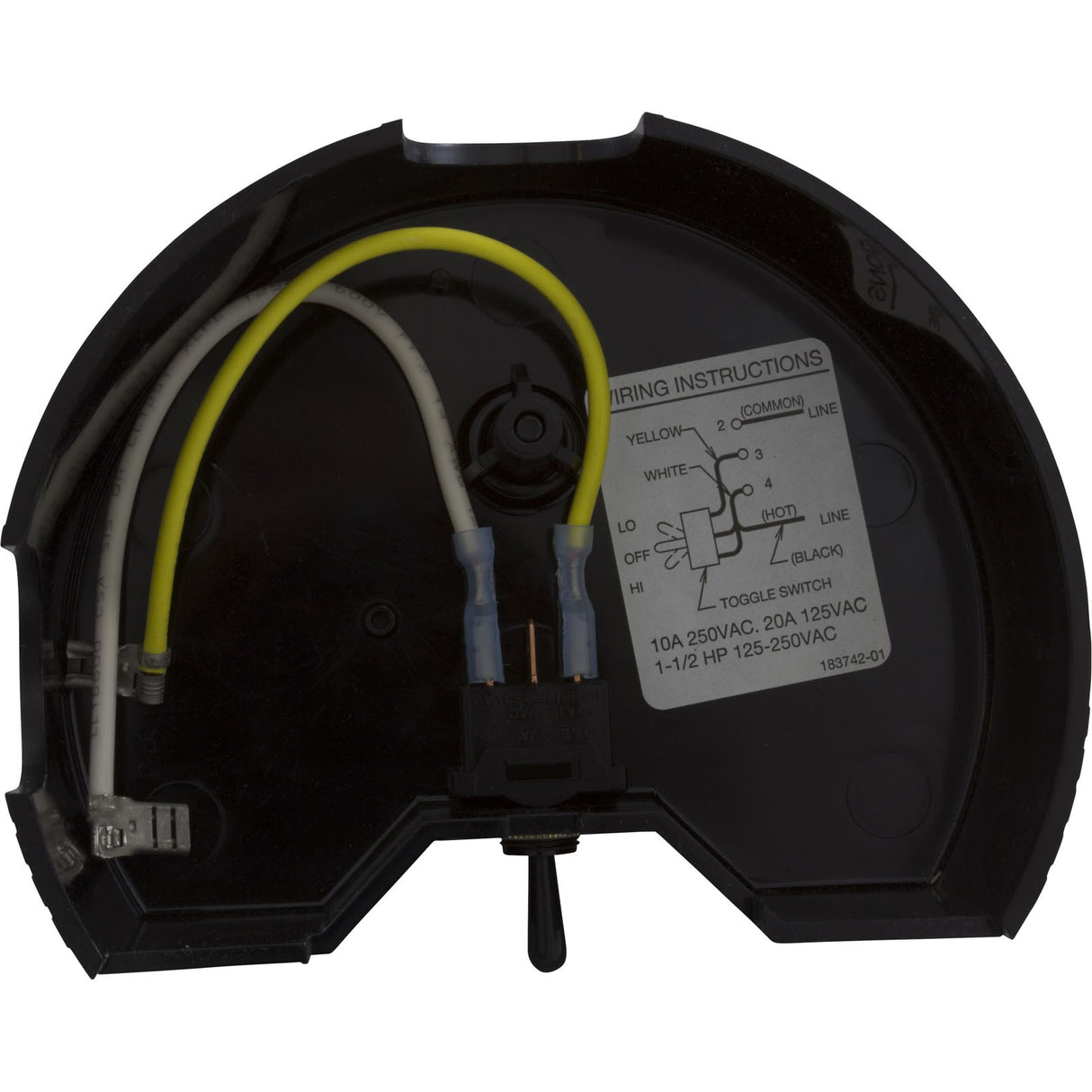 End Cover, Carvin CLR Pump, w/ Toggle Switch : 32015208R - Carvin -  - All Pool Parts