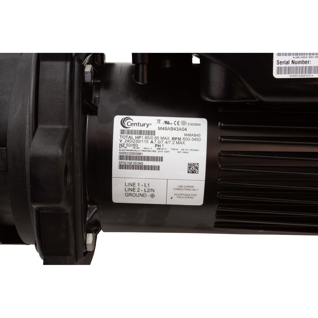 Power End, Hayward, Tristar VS, No Display : QPX3202Z1VSPE - Hayward - 610377312790 - All Pool Parts