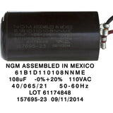 Motor, Century, 0.75thp, 115v/230v, 1 - Spd, 48fr : 0819300300 - AO Smith/Century/Regal Beloit -  - All Pool Parts
