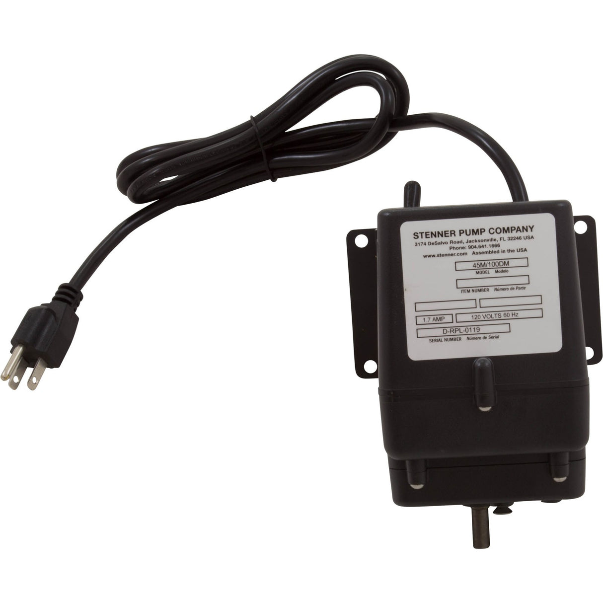 Gear Motor, Stenner, 115v, 60Hz, Series 45/100 : PM6041D - Stenner - 840034724189 - All Pool Parts