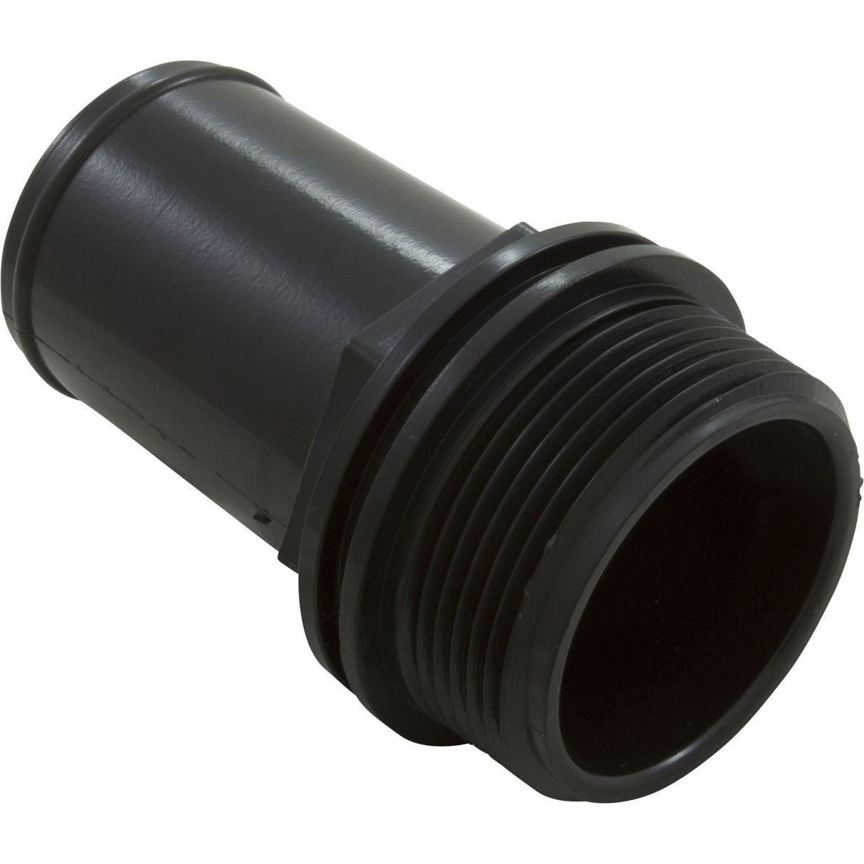 Hose Adapter, WW, 1 - 1/2"mpt x 1 - 1/2"hose, Male Smooth, Blk : 417 - 6141 - Waterway Plastics - 806105086143 - All Pool Parts