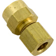 Compression Fitting, 1/8" x 1/4" Tube, Brass : 522001 - Len Gordon -  - All Pool Parts