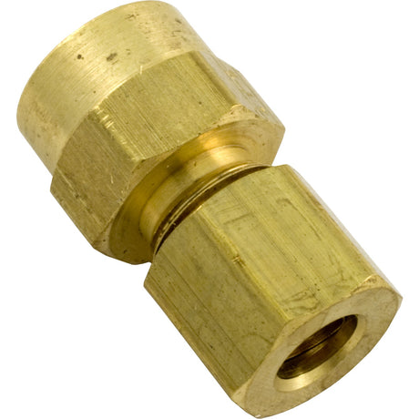 Compression Fitting, 1/8" x 1/4" Tube, Brass : 522001 - Len Gordon -  - All Pool Parts