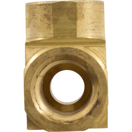 Tee, Anderson Metals, 1/4"mpt x 1/4"fpt x 1/4"fpt, Brass : 06127 - 04 - Anderson Metals Corporation -  - All Pool Parts