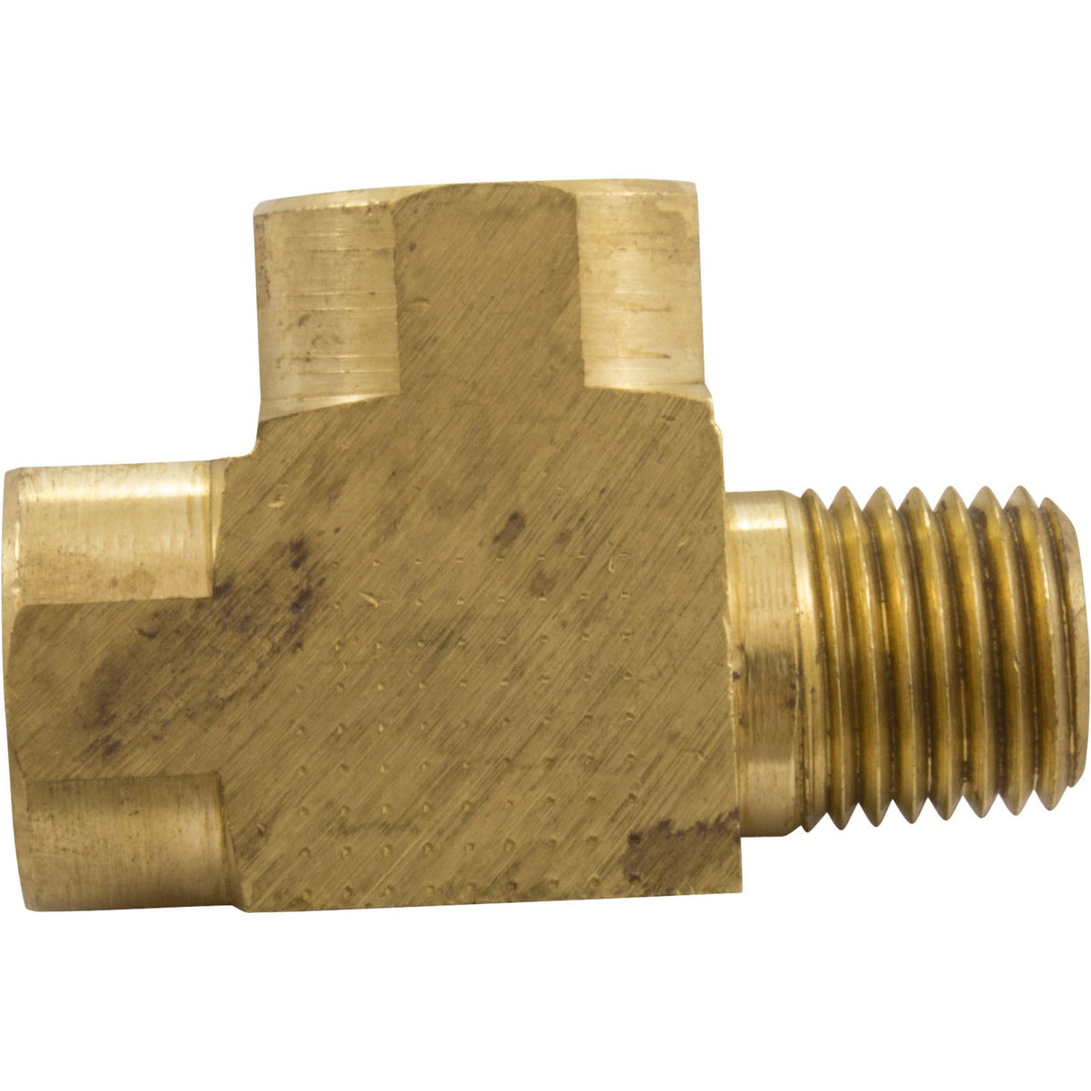 Tee, Anderson Metals, 1/4"mpt x 1/4"fpt x 1/4"fpt, Brass : 06127 - 04 - Anderson Metals Corporation -  - All Pool Parts