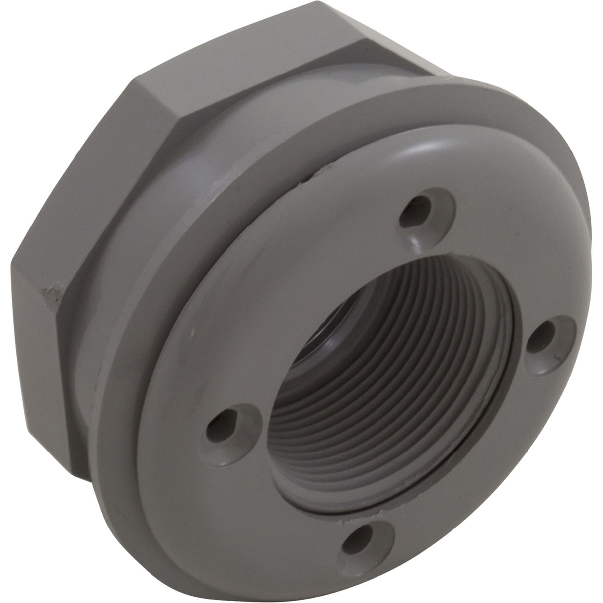 Wall Return Fitting, CMP, 1 - 1/2" x 1 - 1/2" Vinyl, Gray : 25522 - 001 - 000 - Custom Molded Products - 849640007228 - All Pool Parts
