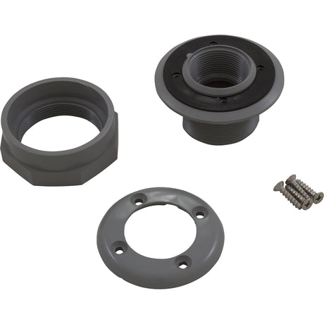 Wall Return Fitting, CMP, 1 - 1/2" x 1 - 1/2" Vinyl, Gray : 25522 - 001 - 000 - Custom Molded Products - 849640007228 - All Pool Parts