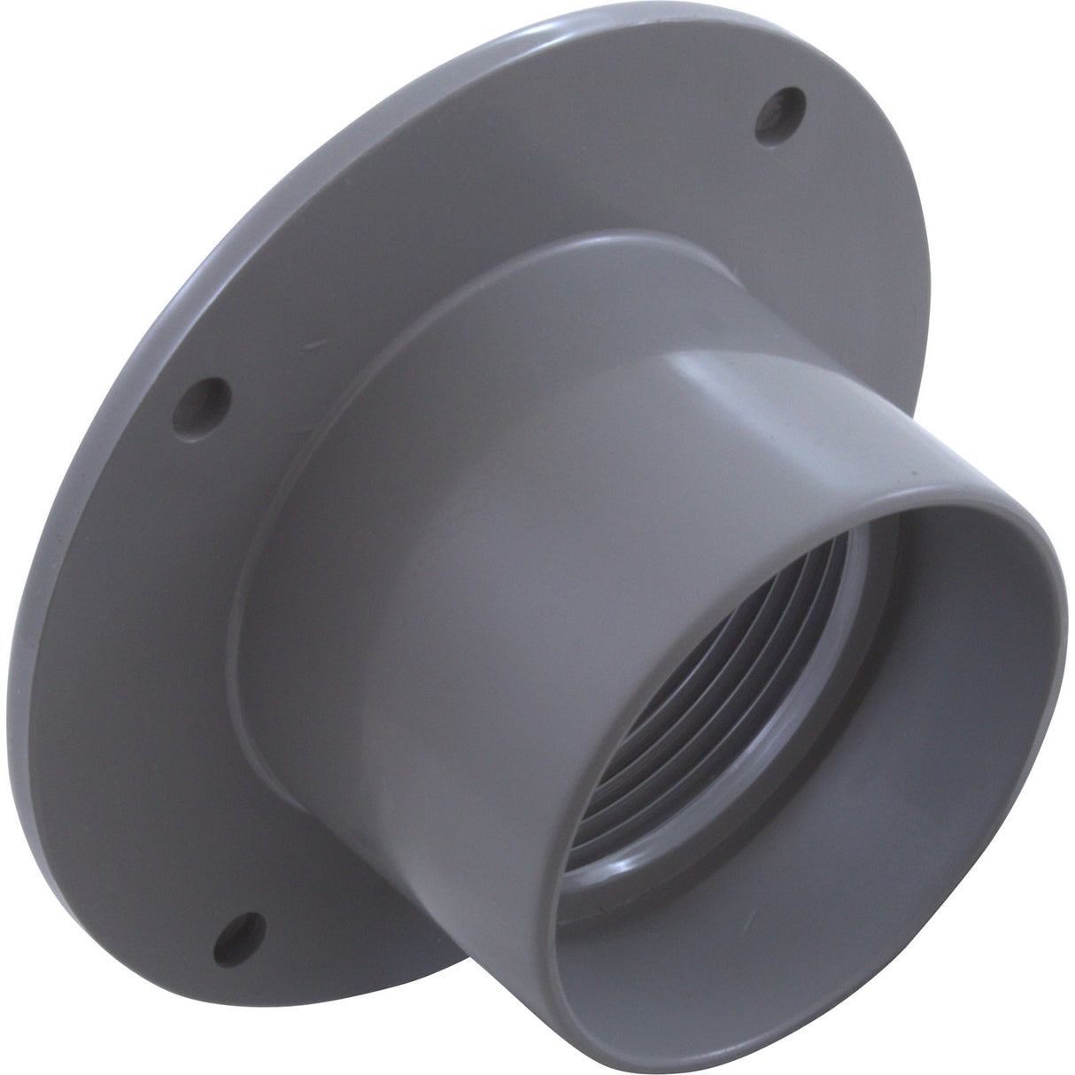 Wall Fitting, CMP, 1 - 1/2"fpt x 2" Insider, 3 - 1/2"fd, Gray : 25524 - 201 - 000 - Custom Molded Products - 849640007594 - All Pool Parts