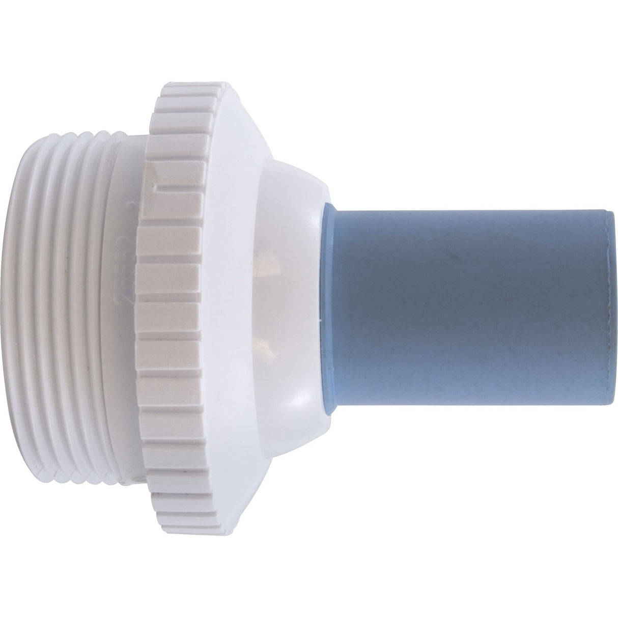 Eyeball Fitting, CMP, 1 - 1/2"mpt, 3 - 3/4"fd, w/blue nozzle : 25556 - 100 - 000 - Custom Molded Products - 849640012314 - All Pool Parts