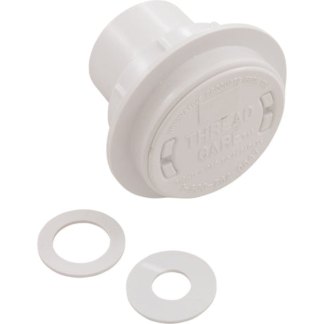 Return Fitting/Inlet, Zodiac ThreadCare, 1.5" and 1", White : 3 - 3 - 110 - Zodiac - 738919023178 - All Pool Parts