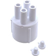 Manifold, 3/8" Smooth Barb, 4 Port, Transition, 1" Slip : 672 - 4040 - Waterway Plastics - 806105119599 - All Pool Parts