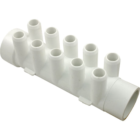 Manifold, 3/4"sb, 10 Port, Flow Thru, 1 - 1/2"s x 1 - 1/2"spg : 672 - 4680 - Waterway Plastics - 806105120366 - All Pool Parts