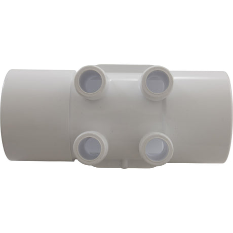 Manifold, 3/4" Barb, 4 Port, Flow Thru, 2" Slip x 2" Slip : 672 - 7110 - Waterway Plastics - 806105121226 - All Pool Parts