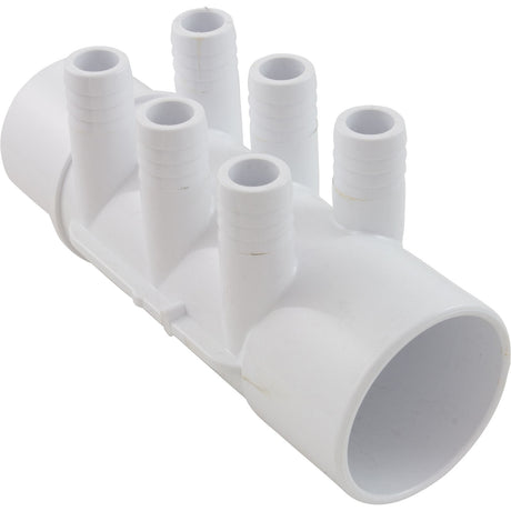 Manifold, 3/4"b, 6 Port, Flow Thru, 2"s x 2"spg, SP : 672 - 7150 - Waterway Plastics - 806105121264 - All Pool Parts