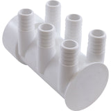 Manifold, 3/4" Barb, 6 Port, 2" Slip x Dead End : 0367 - 20 - Magic Plastics -  - All Pool Parts