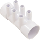 Manifold, CMP, 2"s x 2"s x (6) 3/4"b, Flow Thru : 21024 - 000 - 100 - Custom Molded Products -  - All Pool Parts