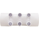 Manifold, CMP, 2"s x 2"s x (6) 3/4"b, Flow Thru : 21024 - 000 - 100 - Custom Molded Products -  - All Pool Parts