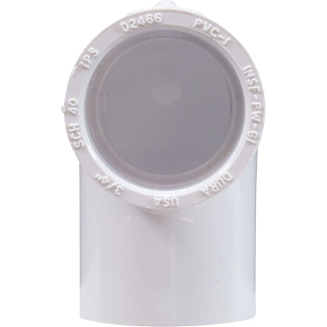 90 Elbow, Dura, 3/4" Slip x 3/4" Slip : 406 - 007 - Dura - 49081140649 - All Pool Parts