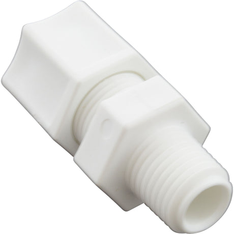 Compression Fitting, Generic, 1/4"mpt x 3/8" Tube, Plastic : - Generic -  - All Pool Parts