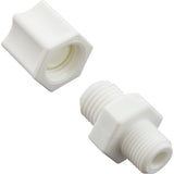 Compression Fitting, Generic, 1/8"mpt x 1/4" Tube, Plastic : - Generic -  - All Pool Parts