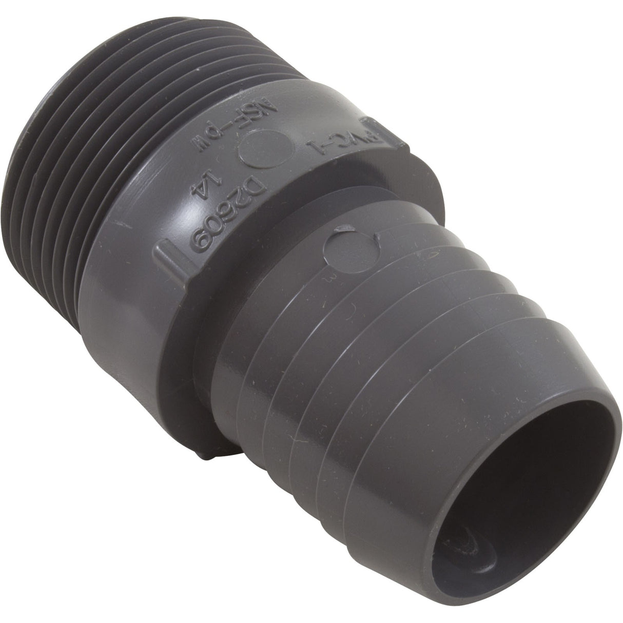Barb Adapter, Lasco, 1 - 1/4"mpt x 1 - 1/4"b, Hose, PVC : 1436012 - Lasco -  - All Pool Parts