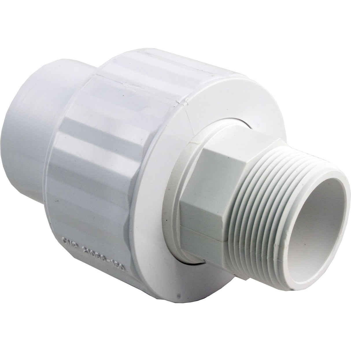 Union, 1 - 1/2" Male Pipe Thread x 1 - 1/2" Slip, Swivel : 21056 - 150 - 000 - Custom Molded Products - 849640026205 - All Pool Parts