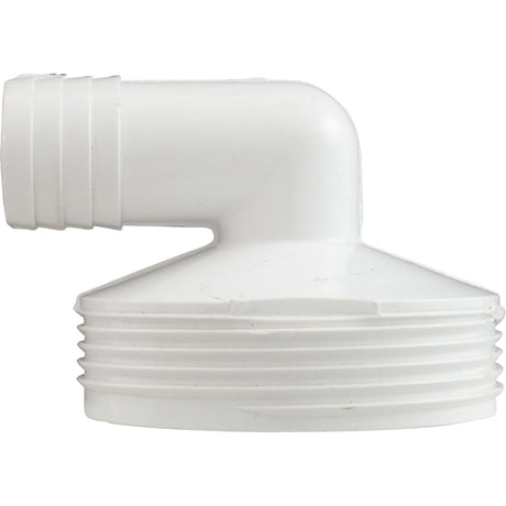 Tailpiece, Heater, 2" Male Buttress Thread x 1" 90 Deg Barb : 42 - 2387 - K - HydroQuip -  - All Pool Parts