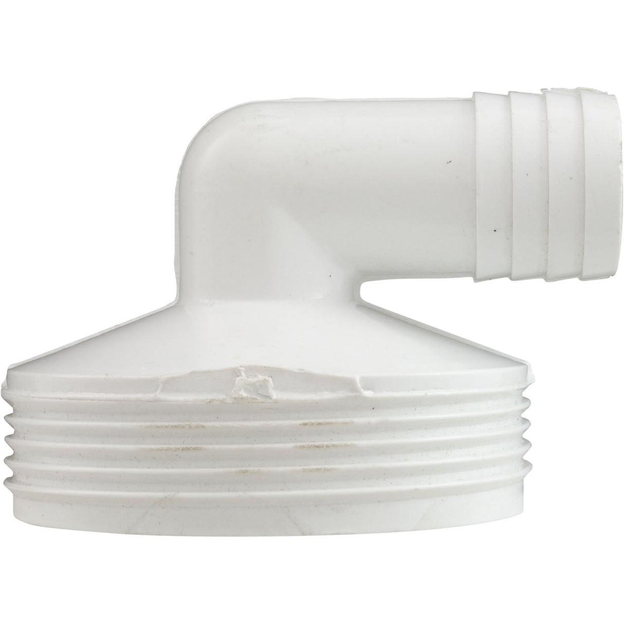 Tailpiece, Heater, 2" Male Buttress Thread x 1" 90 Deg Barb : 42 - 2387 - K - HydroQuip -  - All Pool Parts