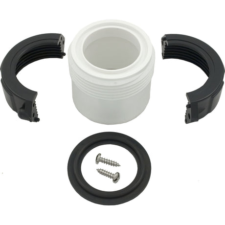 Tailpiece, 1 - 1/2"mbt x 1 - 1/2"s, w/Split Nut, Heater : 0611 - 15 - Magic Plastics -  - All Pool Parts