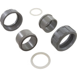 Half Union, Heater, Raypak, 2" Slip, w/O - Ring, Gen, Qty 2 : 21063 - 801 - 000 - Custom Molded Products - 849640000502 - All Pool Parts