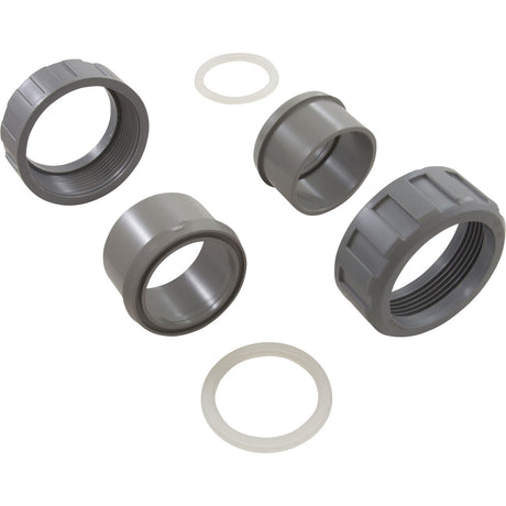 Half Union, Heater, Raypak, 2" Slip, w/O - Ring, Gen, Qty 2 : 21063 - 801 - 000 - Custom Molded Products - 849640000502 - All Pool Parts