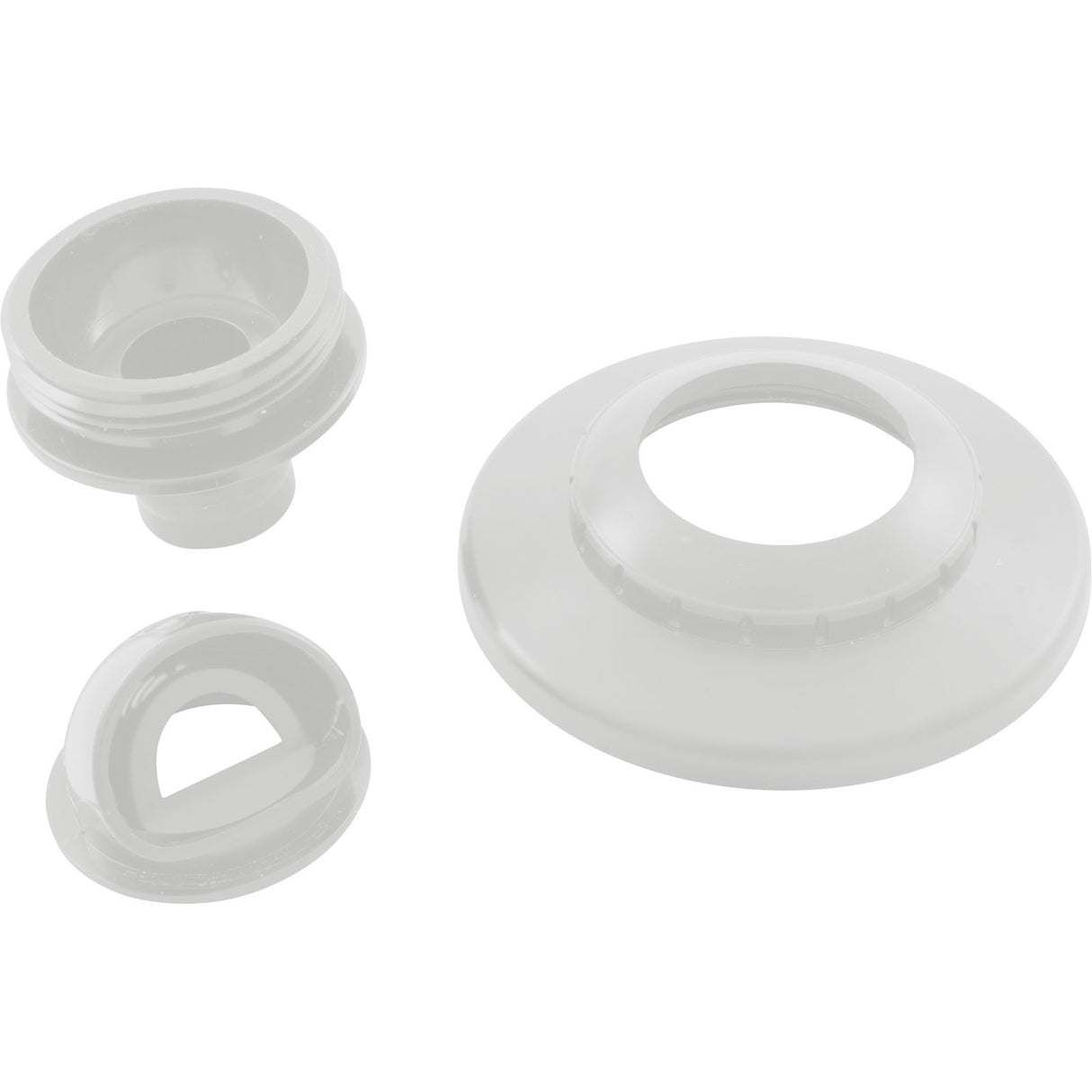 Inlet Fitting, Infusion Vent., 1" Insider Glueless, w/Flg, Wht : VRFSAF1WH - Infusion Pool Products - 858923003291 - All Pool Parts