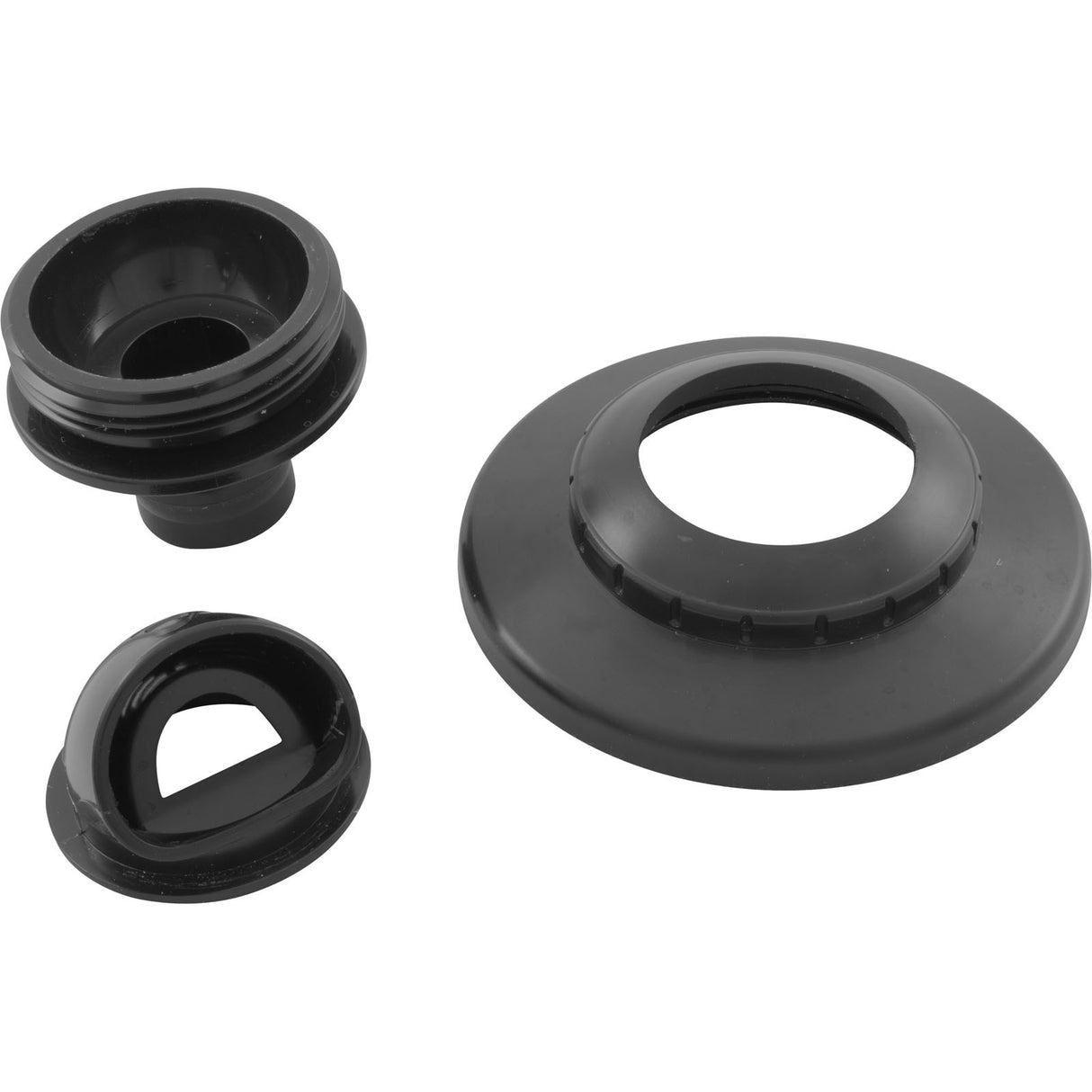 Inlet Fitting, Infusion Vent., 1" Insider Glueless, w/Flg, Blk : VRFSAF1BK - Infusion Pool Products - 858923003307 - All Pool Parts
