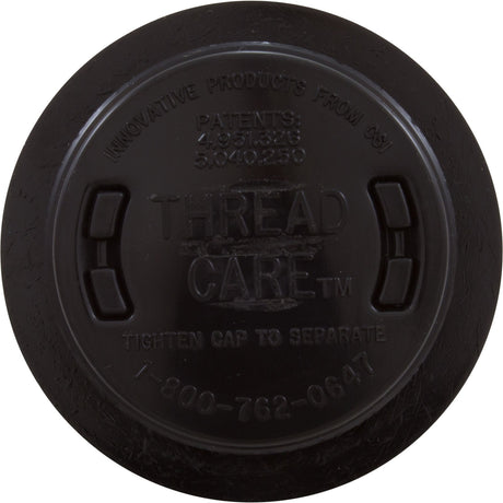 Return Fitting/Inlet, Zodiac ThreadCare, 1.5" and 1", Black : 3 - 3 - 112 - Zodiac - 738919034860 - All Pool Parts
