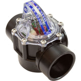 Flow Meter/Check Valve, FlowVis, 2” - 2 - 1/2”spg W/ Safety Flappr : FV - C - S - H2Flow Controls Inc -  - All Pool Parts