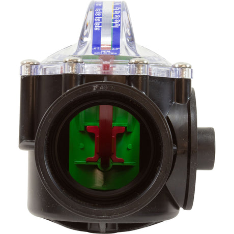 Flow Meter/Check Valve, FlowVis, 2” - 2 - 1/2”spg W/ Safety Flappr : FV - C - S - H2Flow Controls Inc -  - All Pool Parts