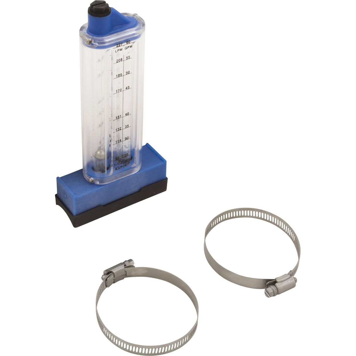 Flowmeter, Rola - Chem Top Mount, 1 - 1/2" PVC, 25 - 60 GPM : 570341T - Rola - Chem/Paradise Industries - 757706000611 - All Pool Parts