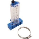 Flowmeter, Rola - Chem Vertical Mount, 1 - 1/2" PVC, 25 - 60 GPM : 570341V - Rola - Chem/Paradise Industries - 757706000628 - All Pool Parts