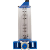 Flowmeter, Rola - Chem Vertical Mount, 1 - 1/2" PVC, 25 - 60 GPM : 570341V - Rola - Chem/Paradise Industries - 757706000628 - All Pool Parts