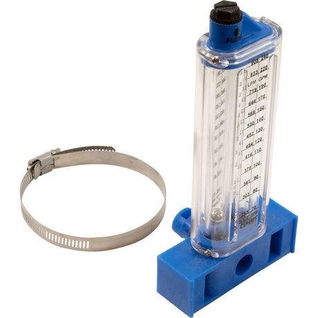 Flowmeter, Rola - Chem Vertical Mount, 2 - 1/2" PVC, 60 - 240 GPM : 570361V - Rola - Chem/Paradise Industries - 757706000741 - All Pool Parts