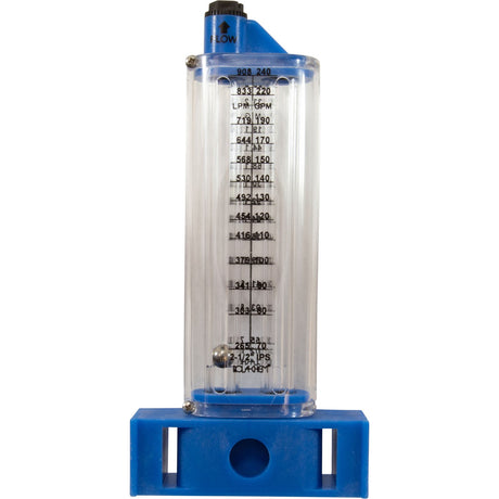 Flowmeter, Rola - Chem Vertical Mount, 2 - 1/2" PVC, 60 - 240 GPM : 570361V - Rola - Chem/Paradise Industries - 757706000741 - All Pool Parts