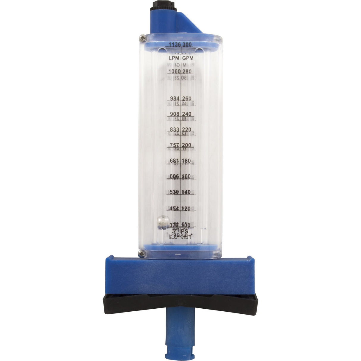Flow Meter, Rola - Chem Top Mount, 3" PVC, 80 - 300 GPM : 570371T - Rola - Chem/Paradise Industries - 757706000796 - All Pool Parts