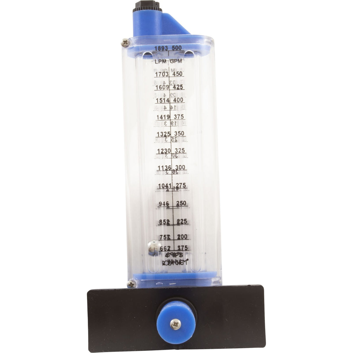 Flowmeter, Rola - Chem Side Mount, 4" PVC, 125 - 500 GPM : 570381S - Rola - Chem/Paradise Industries - 757706000840 - All Pool Parts