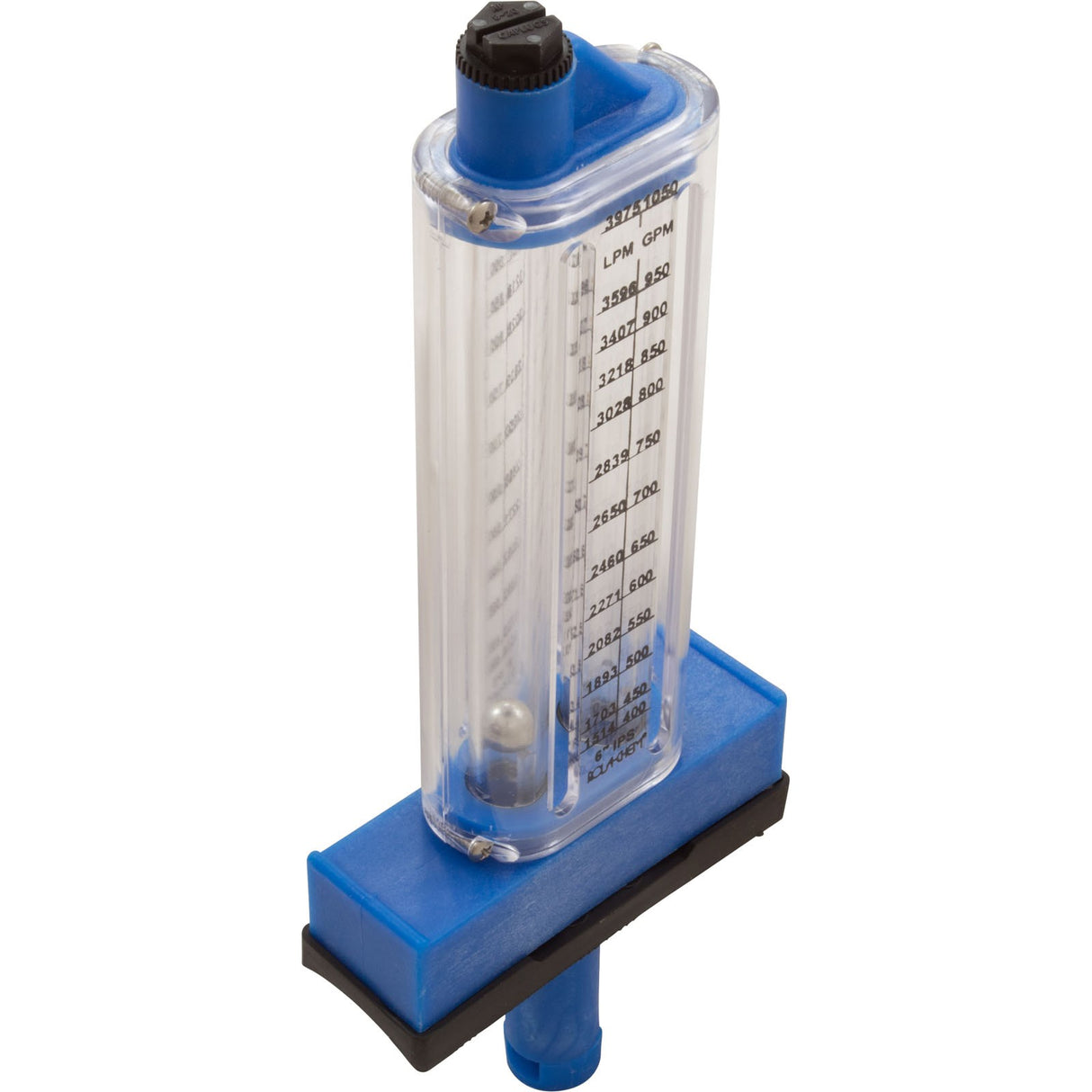 Flowmeter, Rola - Chem Top Mount, 6" PVC, 250 - 1050 GPM : 570391T - Rola - Chem/Paradise Industries - 757706000888 - All Pool Parts