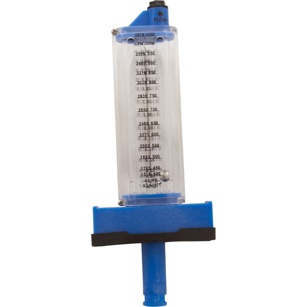 Flowmeter, Rola - Chem Top Mount, 6" PVC, 250 - 1050 GPM : 570391T - Rola - Chem/Paradise Industries - 757706000888 - All Pool Parts