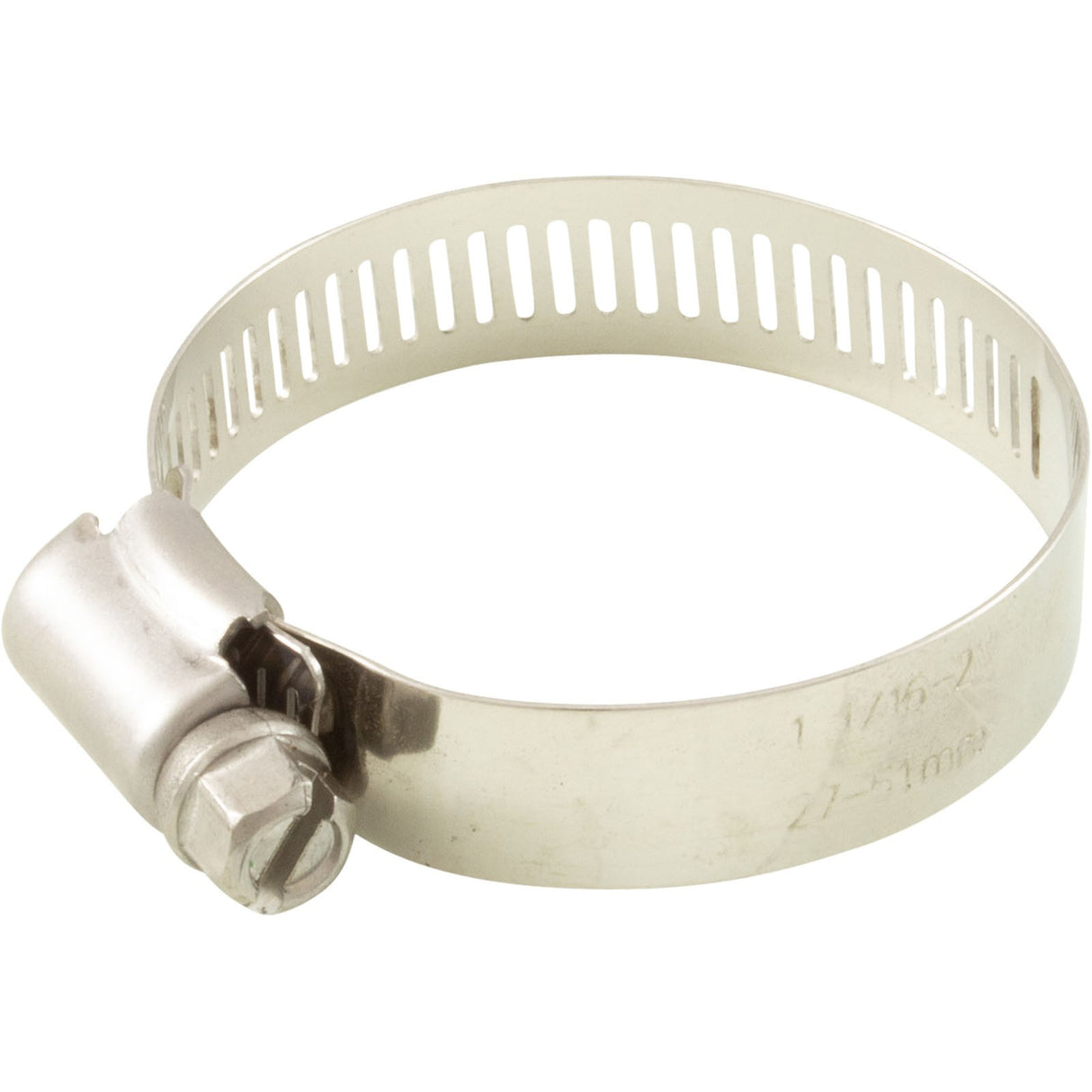 2" S/S Hose Clamp 1/2" Band Clamp Number 28 : 872 - 0010 - Waterway Plastics - 806105201560 - All Pool Parts