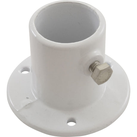 Deck Flange, Perma Cast, For Ladder, 1 - 1/2", White/Aluminum : PF - 2115 - L - Perma - Cast LLC -  - All Pool Parts