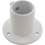 Deck Flange, Perma Cast, For Ladder, 1 - 1/2", White/Aluminum : PF - 2115 - L - Perma - Cast LLC -  - All Pool Parts