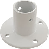 Deck Flange, Perma Cast, For Slide, 1.9", White/Aluminum : PF - 3119 - A - Perma - Cast LLC -  - All Pool Parts